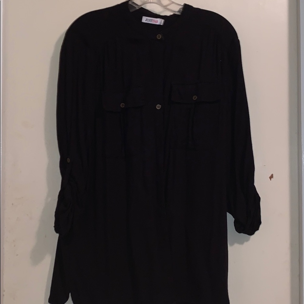 Black button up